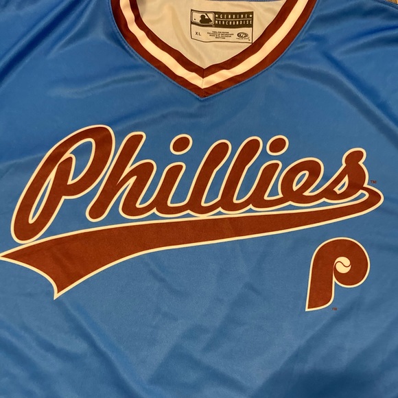 ๐๐โพ๏ธ PHILLIES RETRO PULL ON JERSEYโพ๏ธ๐๐ - Picture 7 of 14